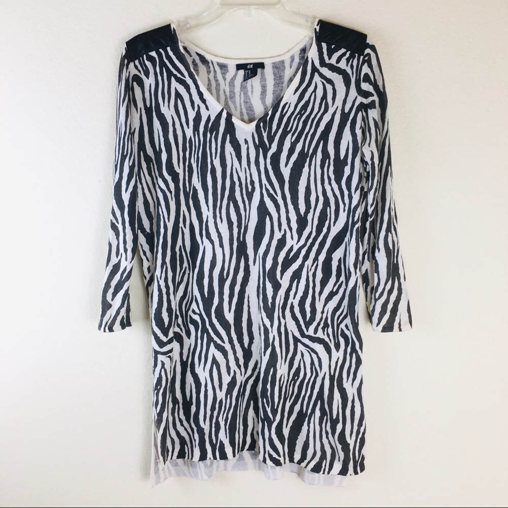 H&M Zebra Print Tunic